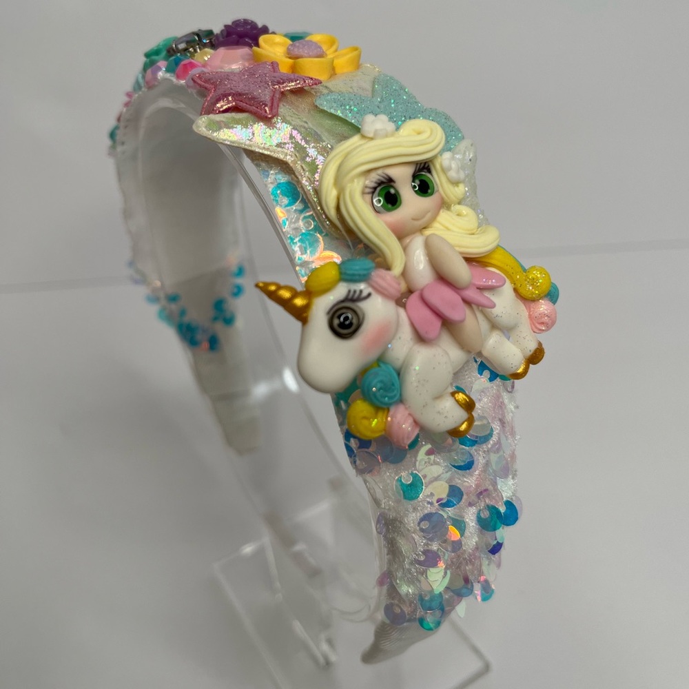 Unicorn & Cupcake Handmade Headband NWOT